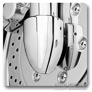 AXLE NUT/FORK COVERS - CHROME